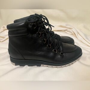 Sorel Black Lace Up Boots